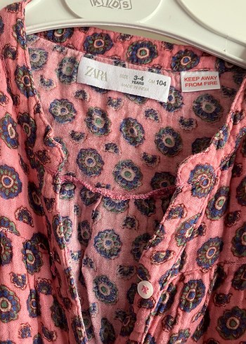 Uzun Kollu Pembe Batik Desenli Kısa şort gömlek - Görsel 7