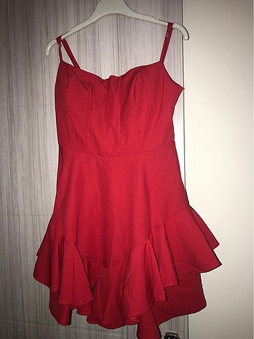 m Beden kırmızı Renk Kırmızı mini elbise