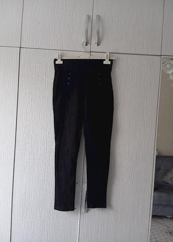 Kemerli Siyah Kadın Dar Kesim Kot Pantolon - Görsel 7