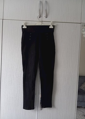Kemerli Siyah Kadın Dar Kesim Kot Pantolon - Görsel 11
