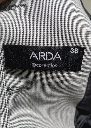 Kadın Gri Keten Kumaş Pilili Midi Takım - Görsel 5