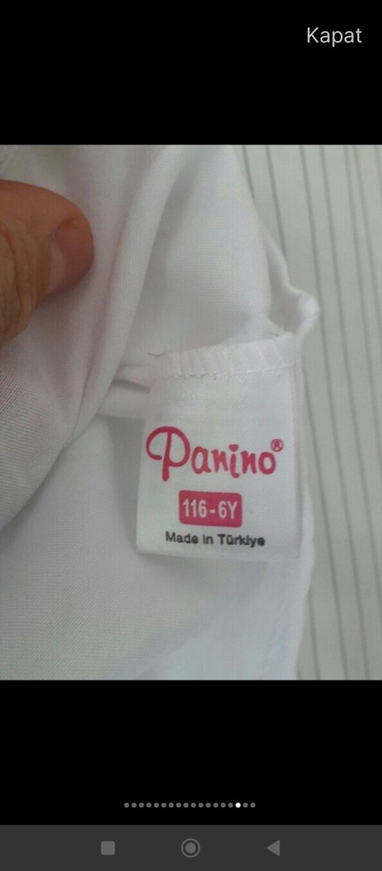 Kız Çocuk Beyaz Fırfırlı Bohem Bluz - Görsel 4