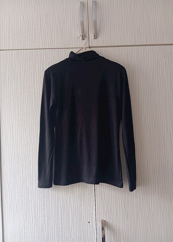 Siyah Kadın Boğazlı İnce Triko - Görsel 15