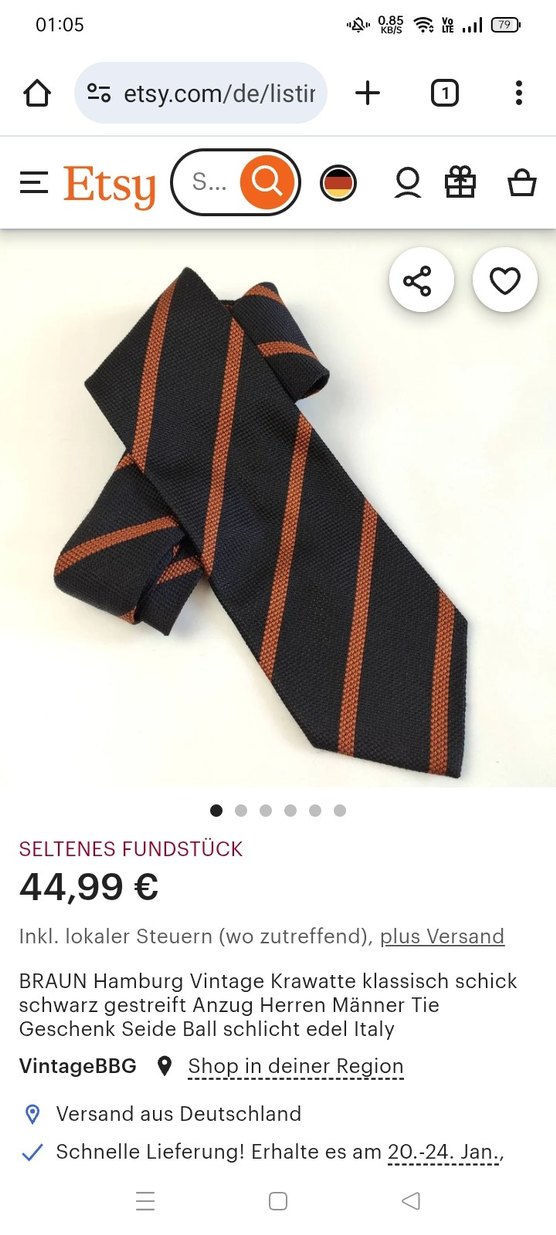 Braun Hamburg İnce Model İpek Kravat. - Görsel 5