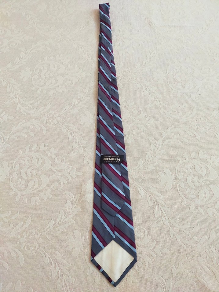 Braun Hamburg İnce Model İpek Kravat. - Görsel 2