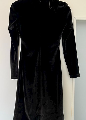 Siyah kadife elbise - Görsel 2