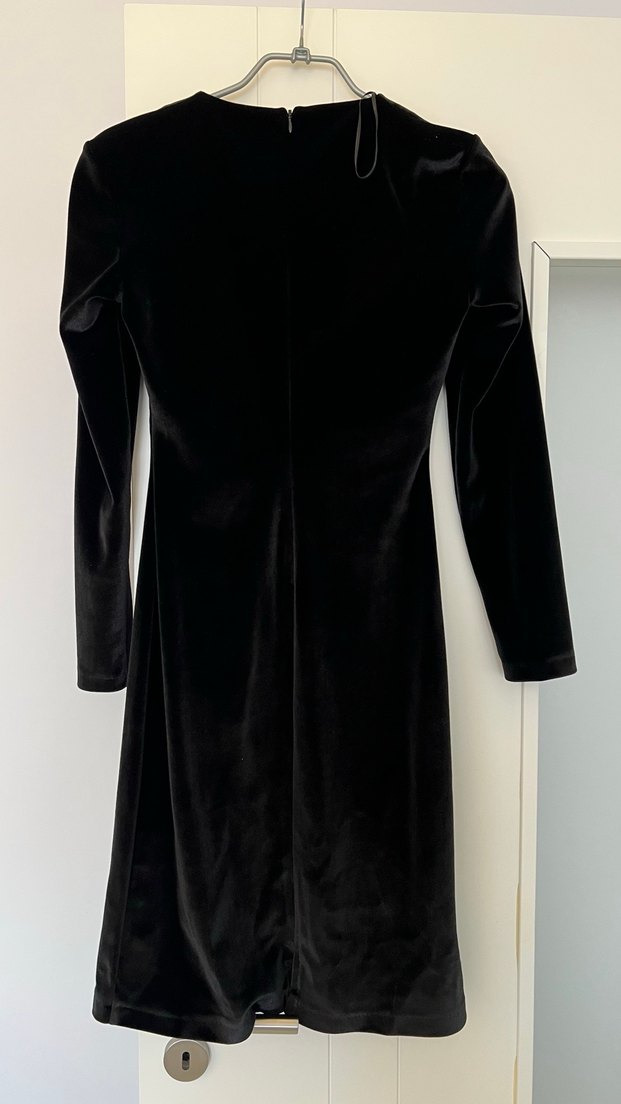 Siyah kadife elbise - Görsel 2