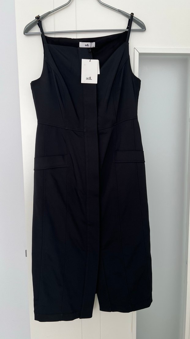 Kadın Siyah Kemerli Midi Kalem Elbise - Görsel 5