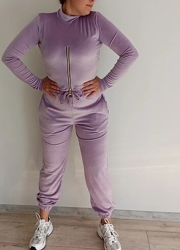 xl Beden Miss Sophisticate Kadife Eşofman Takımı 