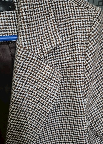 Diğer Düğmeli Kahverengi Kadın Blazer Ceket