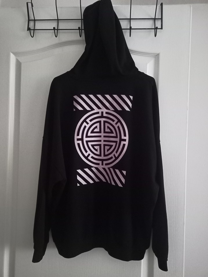 Siyah Kapüşonlu Oversize Sweatshirt - Görsel 2