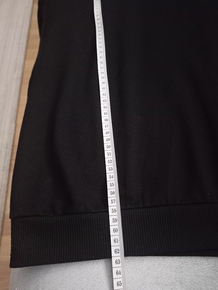 Siyah Kapüşonlu Oversize Sweatshirt - Görsel 3