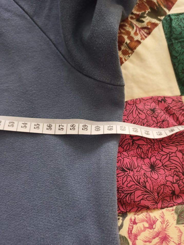 Uzun Kollu Japon Baskılı Mavi Sweatshirt - Görsel 4