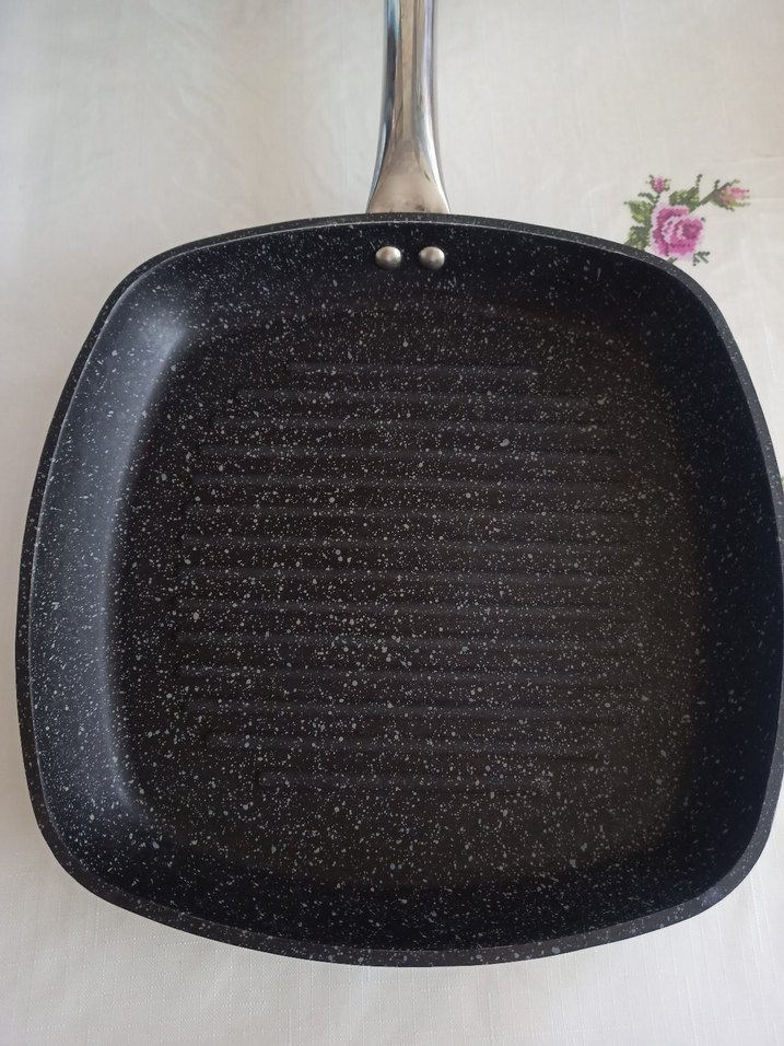 Siyah Granit Görünümlü Kare Tava - Görsel 2