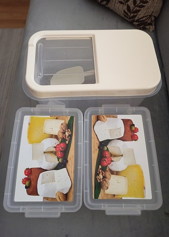 Beyaz Plastik Saklama Kabı Seti - Görsel 2