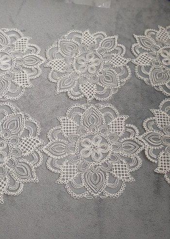 Beyaz Bohem Dantel Motif - Görsel 2