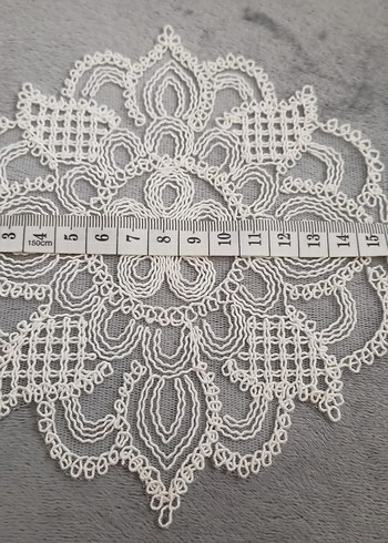 Beyaz Bohem Dantel Motif - Görsel 4