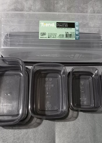 Gri Saklama Kapları Seti - Görsel 3