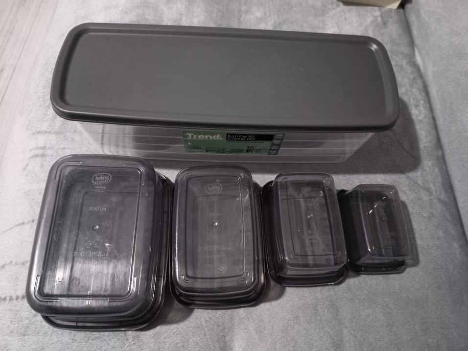 Gri Saklama Kapları Seti - Görsel 4