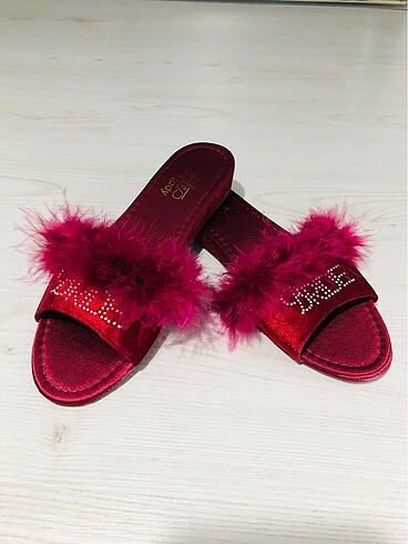 38 Beden bordo Renk Bride terlik