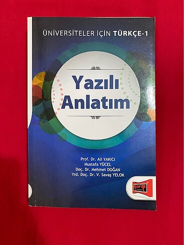 Yazılı Anlatım kitabı