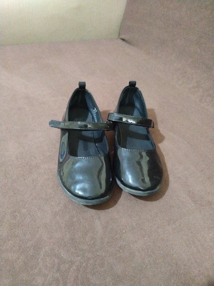 Kız Çocuk Siyah Tokalı Babet Ayakkabı - Görsel 2