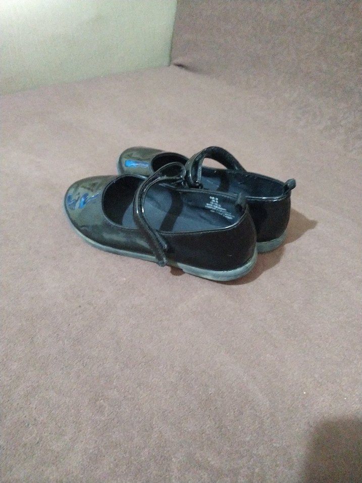 Kız Çocuk Siyah Tokalı Babet Ayakkabı - Görsel 5