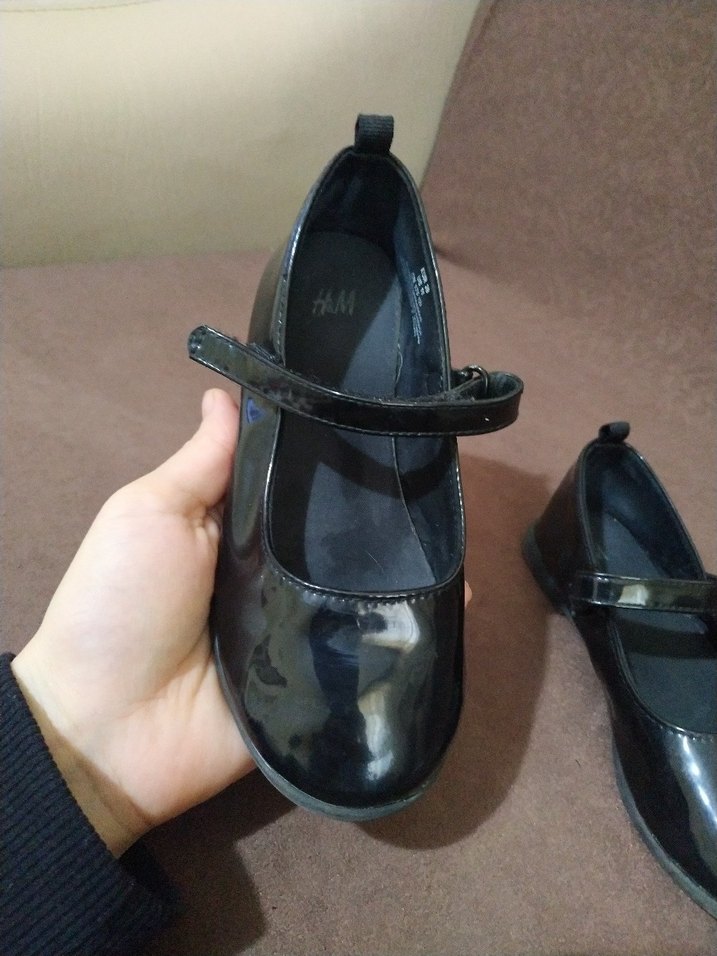 Kız Çocuk Siyah Tokalı Babet Ayakkabı - Görsel 3