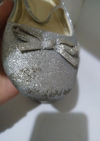 Kız Çocuk Gri Rugan Babet Ayakkabı - Görsel 6