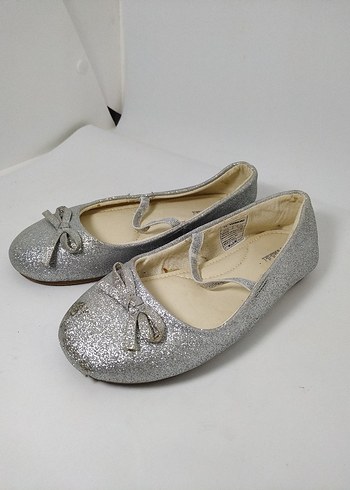 Kız Çocuk Gri Rugan Babet Ayakkabı - Görsel 5