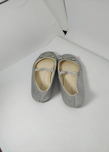 Kız Çocuk Gri Rugan Babet Ayakkabı - Görsel 2
