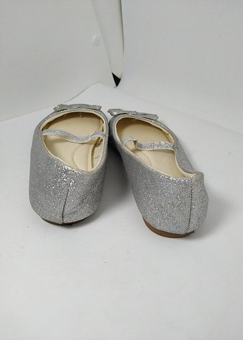 Kız Çocuk Gri Rugan Babet Ayakkabı - Görsel 3