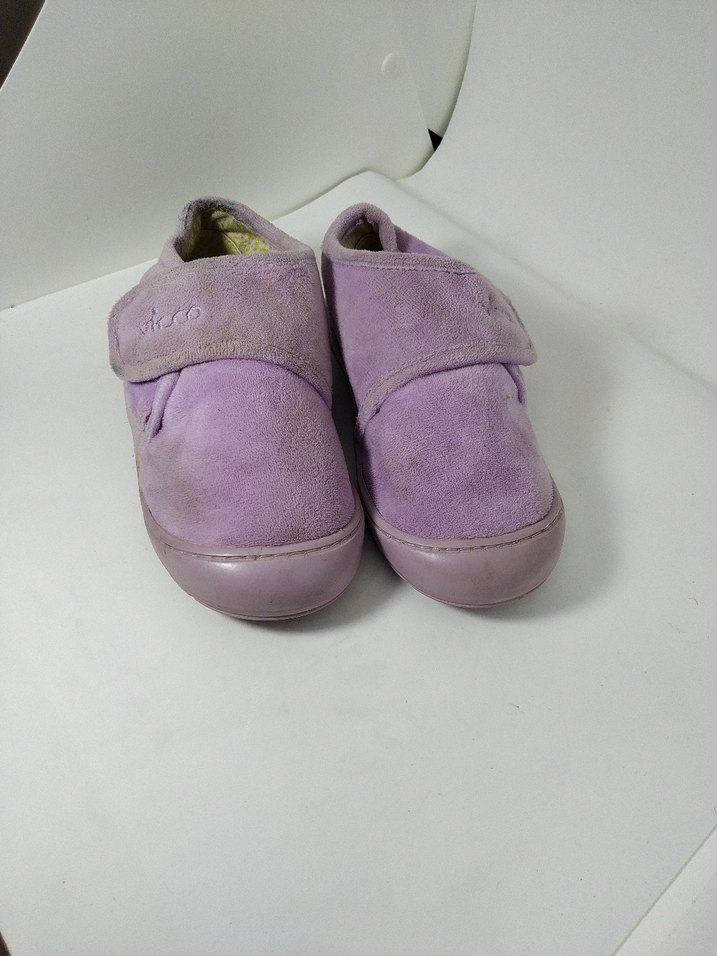 Kız Çocuk Mor Sıcak Terlik Velcro - Görsel 3
