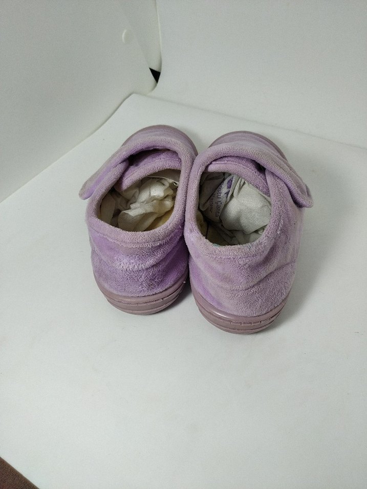 Kız Çocuk Mor Sıcak Terlik Velcro - Görsel 4
