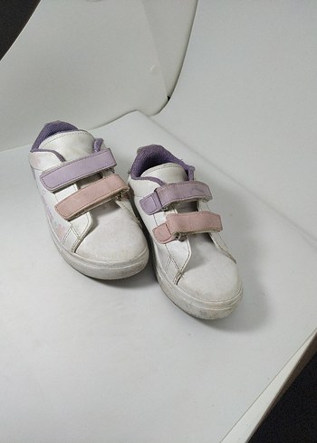 Kız Çocuk Beyaz Sneaker Velcro Bantlı - Görsel 3