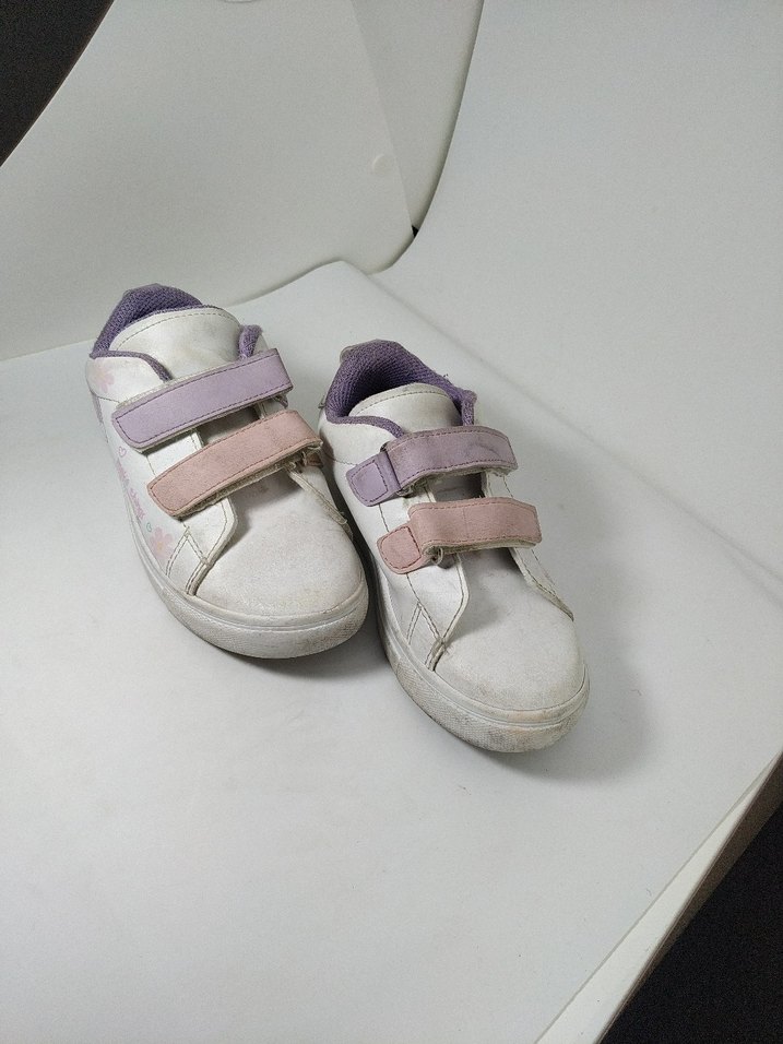 Kız Çocuk Beyaz Sneaker Velcro Bantlı - Görsel 3