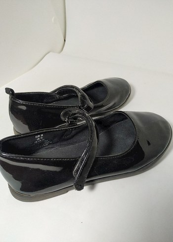 Kız Çocuk Siyah Rugan Tokalı Babet - Görsel 7