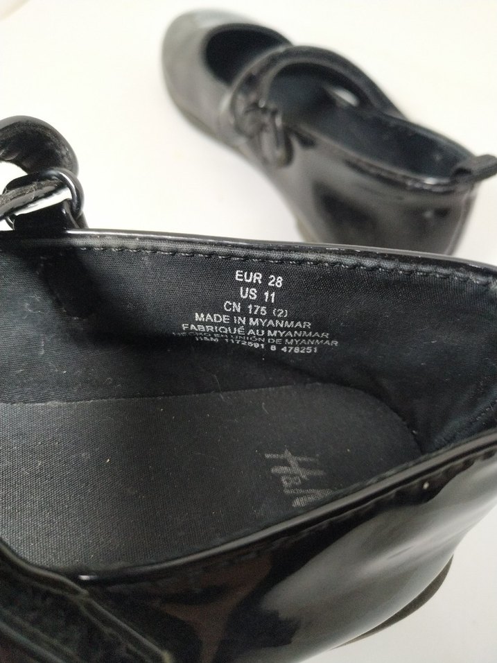 Kız Çocuk Siyah Rugan Tokalı Babet - Görsel 4