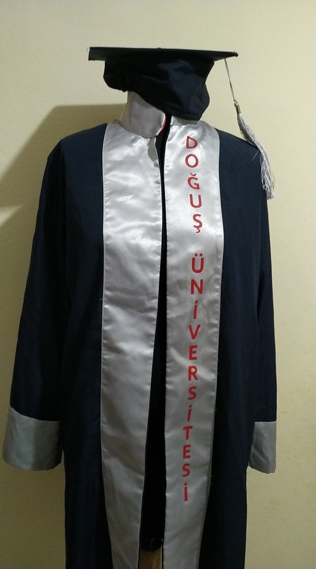 Uzun Kollu, Notch Yaka Kadın Mezuniyet Elbisesi - Görsel 2