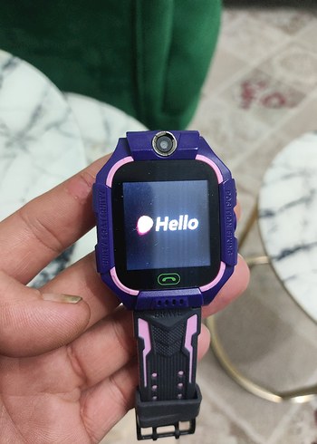 Mor renkli çocuk akıllı saat - Görsel 4