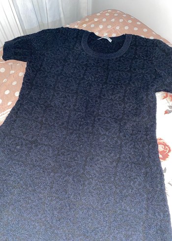 Siyah Kadın Triko Midi Elbise - Görsel 2