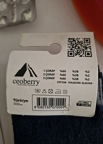 Kullanılmamış 3lü çocuk çorabı - Görsel 4