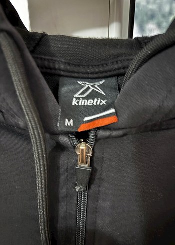 Siyah Fermuarlı Kapüşonlu Sweatshirt - Görsel 5