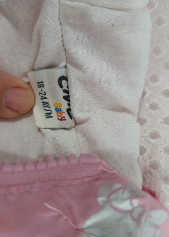 Kız Çocuk Pastel Pembe Kürklü Kapüşonlu Yağmurluk - Görsel 7