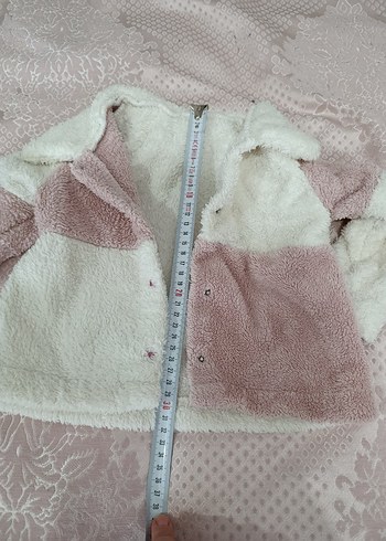 Kız Çocuk Pastel Pembe Kürklü Kapüşonlu Yağmurluk - Görsel 3