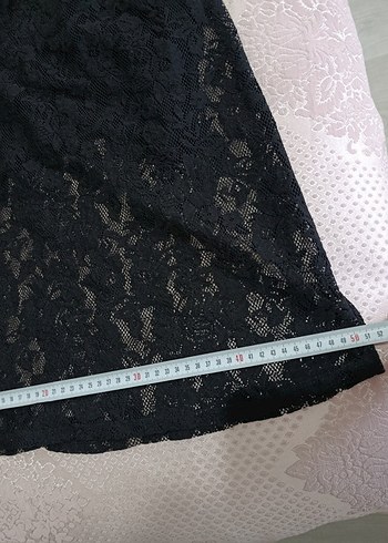 Siyah Uzun Dantel Goth Kadın Abiye Elbise - Görsel 4