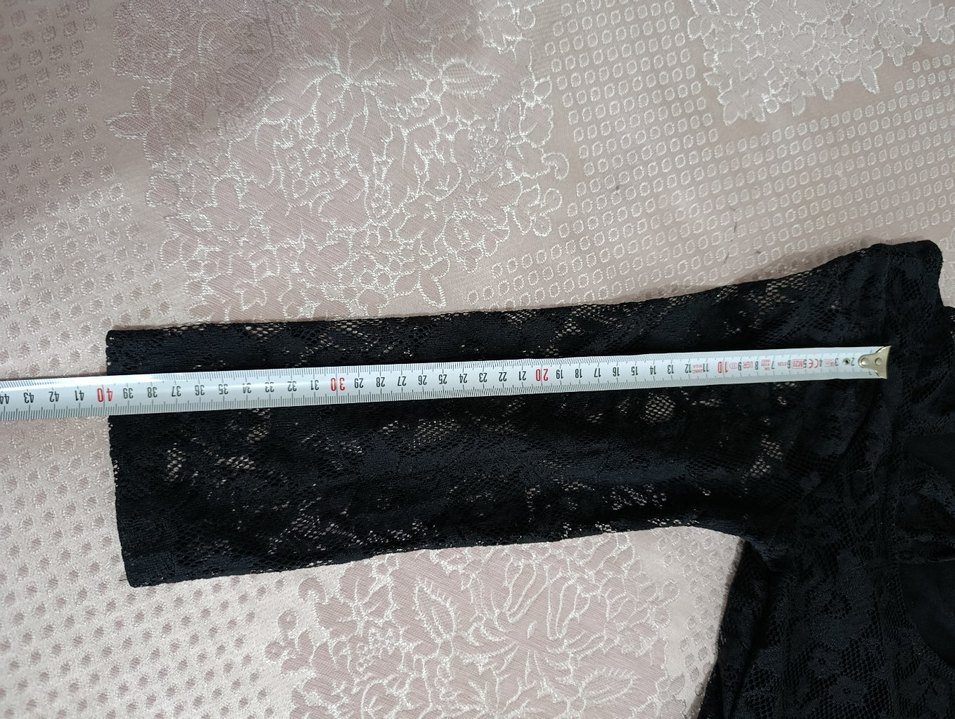 Siyah Uzun Dantel Goth Kadın Abiye Elbise - Görsel 3