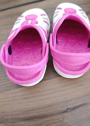 22 Beden pembe Renk Pembe Leopar Desenli Kız Çocuk Terliği