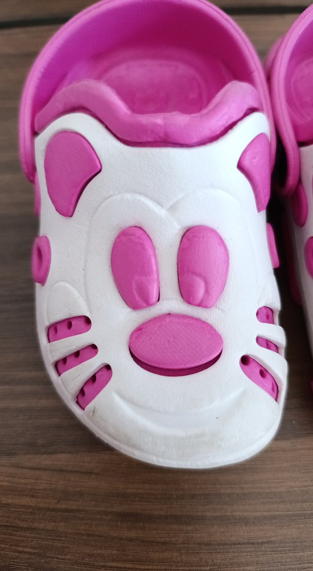 Pembe Leopar Desenli Kız Çocuk Terliği - Görsel 2