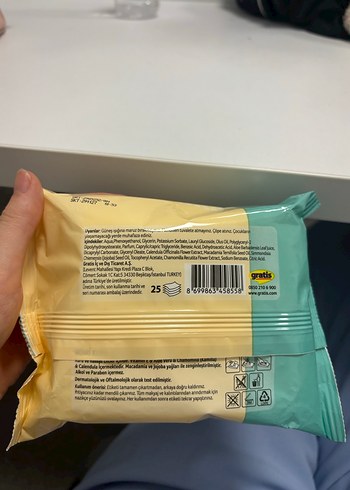 Benri Makyaj temizleme mendili